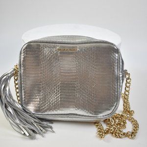 Victoria's Secret Silver Crossbody Bag with Chain